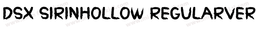 DSX SiRinHollow RegularVersion 100字体转换